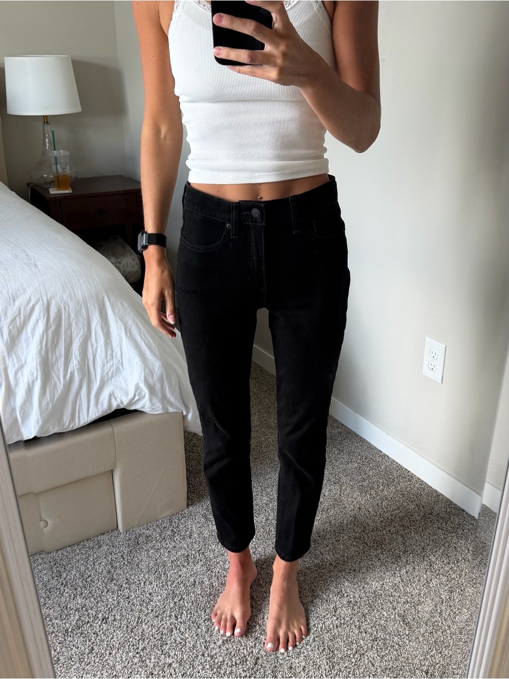 Banana Republic Black Cropped Slim Jeans